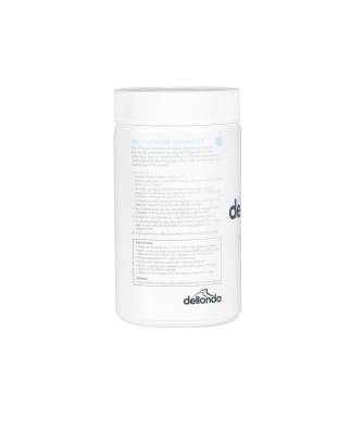 Dellonda Granules de chlore 1 kg pour spas, spas et piscines