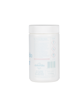 Dellonda Mini pastilles de chlore 1 kg pour spas, spas et piscines