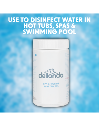 Dellonda 1kg Chlorine Mini Tabs for Hot Tubs, Spas & Swimming Pools