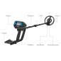 Dellonda Adults Metal Detector with High Accuracy Pinpoint Function