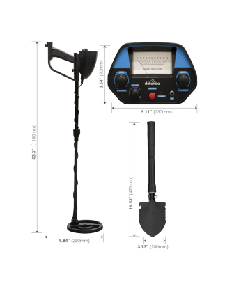 Dellonda Adults Metal Detector with High Accuracy Pinpoint Function