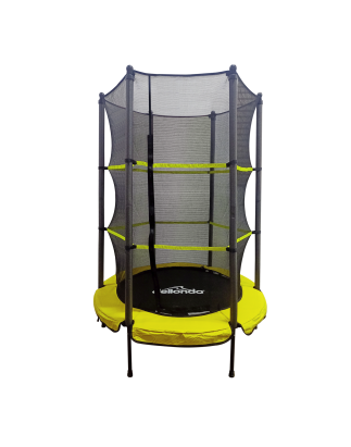 Dellonda 55" Mini Trampoline with Safety Enclosure Net