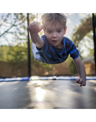 Trampoline d'extérieur robuste Dellonda de 6 pieds avec filet de sécurité