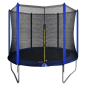 Dellonda 8ft Heavy-Duty Outdoor Trampoline with Safety Enclosure Net