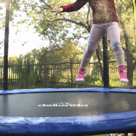 Trampoline d'extérieur robuste Dellonda de 8 pieds avec filet de sécurité