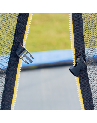 Dellonda 8ft Heavy-Duty Outdoor Trampoline with Safety Enclosure Net