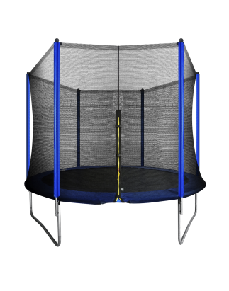 Trampoline d'extérieur robuste Dellonda de 10 pieds avec filet de sécurité