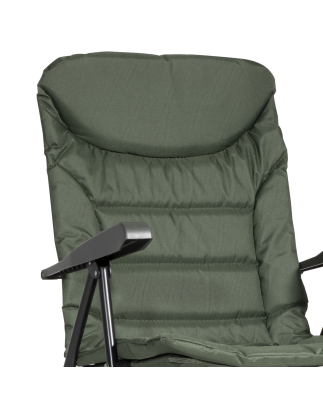 Dellonda Chaise de pêche/camping portable, inclinable, hauteur réglable, résistante à l'eau, pieds rotatifs pour plusieurs terra