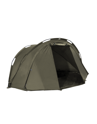 Dellonda Fishing Bivvy Carp Tent 1 Man Waterproof & UV Protection Quick Assembly Pre Threaded Poles with Ground Sheet & Heavy Du