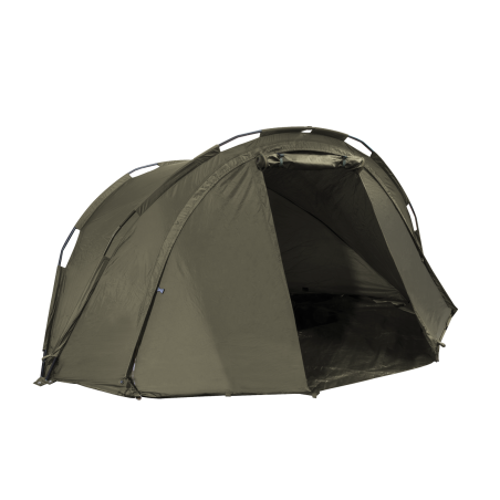 Dellonda Tente de bivouac de pêche à la carpe 1 personne, imperméable et protection UV, poteaux pré-filetés à assemblage rapide 