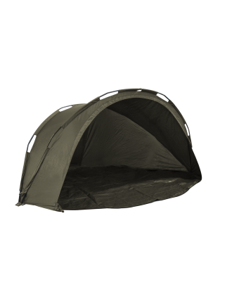 Dellonda Fishing Bivvy Carp Tent 1 Man Waterproof & UV Protection Quick Assembly Pre Threaded Poles with Ground Sheet & Heavy Du