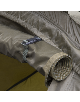 Dellonda Tente de bivouac de pêche à la carpe 1 personne, imperméable et protection UV, poteaux pré-filetés à assemblage rapide 