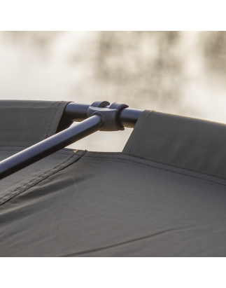 Dellonda Tente de bivouac de pêche à la carpe 1 personne, imperméable et protection UV, poteaux pré-filetés à assemblage rapide 