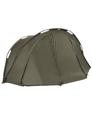 Dellonda Fishing Bivvy Carp Tent Lightweight 2-Man Waterproof & UV Protection Quick Assembly Pre-Threaded Poles with Ground Shee