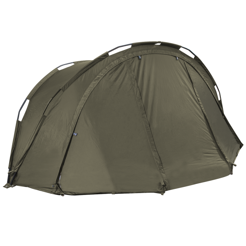 Dellonda Tente de pêche à la carpe bivouac légère pour 2 personnes, imperméable et protection UV, poteaux pré-filetés à assembla