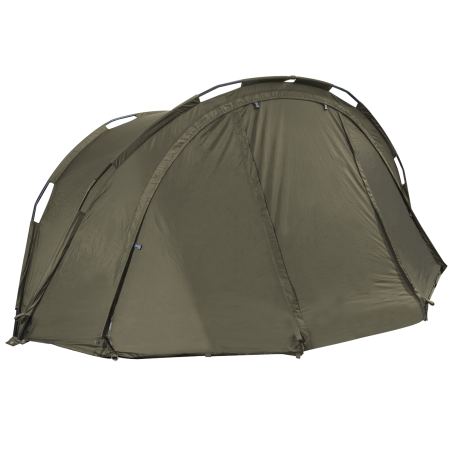 Dellonda Tente de pêche à la carpe bivouac légère pour 2 personnes, imperméable et protection UV, poteaux pré-filetés à assembla