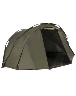 Dellonda Fishing Bivvy Carp Tent Lightweight 2-Man Waterproof & UV Protection Quick Assembly Pre-Threaded Poles with Ground Shee