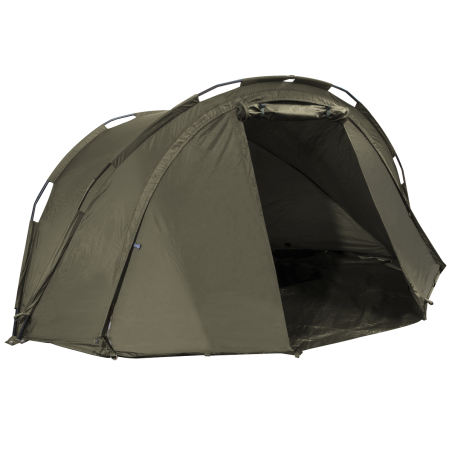 Dellonda Fishing Bivvy Carp Tent Lightweight 2-Man Waterproof & UV Protection Quick Assembly Pre-Threaded Poles with Ground Shee