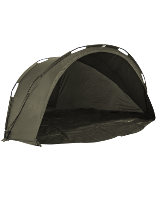 Dellonda Tente de pêche à la carpe bivouac légère pour 2 personnes, imperméable et protection UV, poteaux pré-filetés à assembla