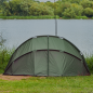 Dellonda Fishing Bivvy Carp Tent Lightweight 2-Man Waterproof & UV Protection Quick Assembly Pre-Threaded Poles with Ground Shee