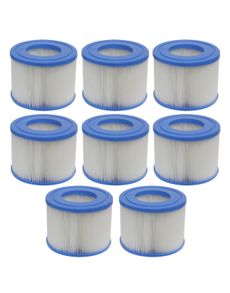 Dellonda Hot Tub/Spa Filter Cartridge Pack of 8