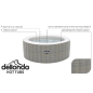 Dellonda 2-4 Person Inflatable Hot Tub Spa with Smart Pump - Rattan Effect