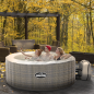 Dellonda 2-4 Person Inflatable Hot Tub Spa with Smart Pump - Rattan Effect