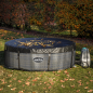 Dellonda 2-4 Person Inflatable Hot Tub Spa with Smart Pump - Rattan Effect