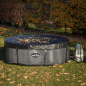 Dellonda 4-6 Person Inflatable Hot Tub Spa with Smart Pump - Rattan Effect