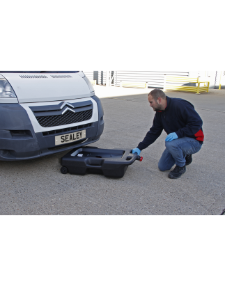 Oil/Fluid Drain & Recycling Container with Wheels 54L