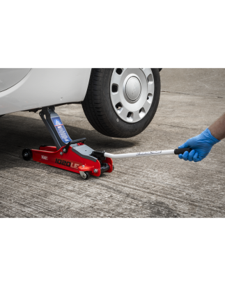 Low Profile Short Chassis Trolley Jack 2 Tonne - Red