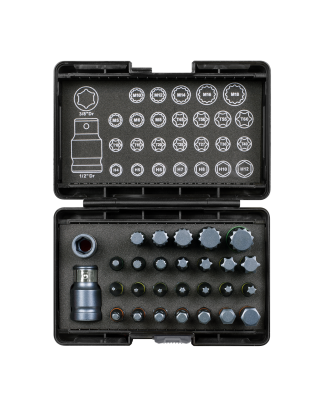 Jeu d'embouts TRX-Star*/Hex/Spline Impact 28 pièces, entraînement carré 3/8" et 1/2"