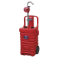 Réservoir de distribution mobile avec pompe rotative d'huile 55L - Rouge