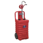 Mobile Dispensing Tank with Oil Rotary Pump 55L - Red