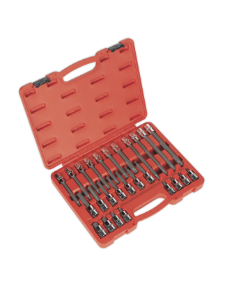 Spline Socket Bit Set 26pc 1/2"Sq Drive