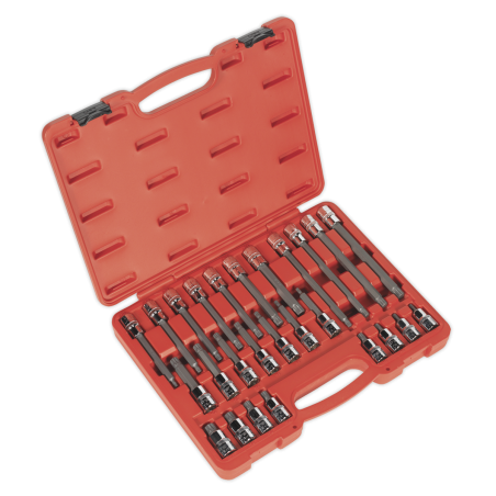 Spline Socket Bit Set 26pc 1/2"Sq Drive