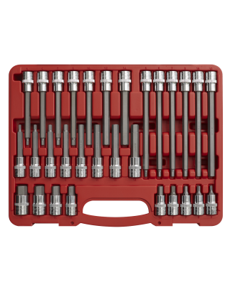 Hex Socket Bit Set 30pc 1/2"Sq Drive