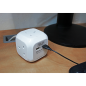 Rallonge Cube 1,4m 4 x 230V & 2 x Prises USB - Blanc