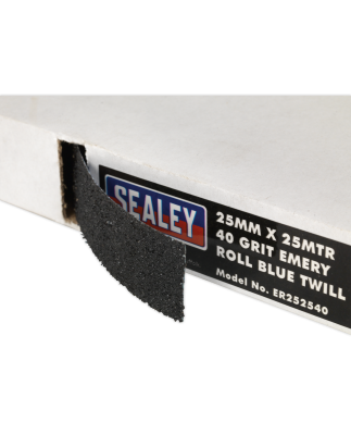 Emery Roll Blue Twill 25mm x 25m 40Grit