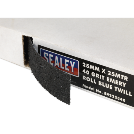 Emery Roll Blue Twill 25mm x 25m 40Grit