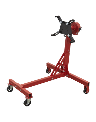 Folding 360º Rotating Engine Stand with Geared Handle Drive 450kg Capacity