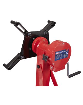 Folding 360º Rotating Engine Stand with Geared Handle Drive 680kg Capacity