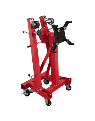 Folding 360º Rotating Engine Stand with Geared Handle Drive 680kg Capacity