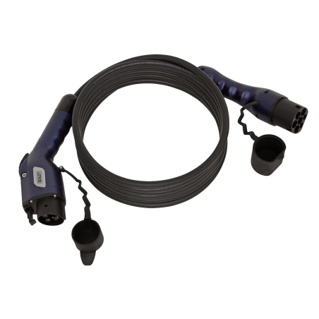 EV Charging Cable Type 1 to Type 2 16A (3.7KW) 5m