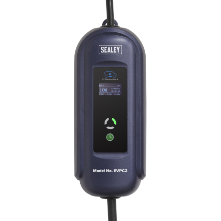 Portable EV Charger Type 2 to UK 10A (2.3KW) 5m Cable