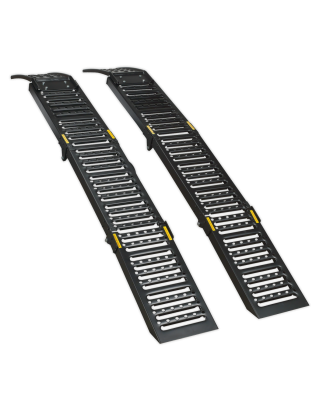 Steel Folding Loading Ramps 500kg Capacity - Pair