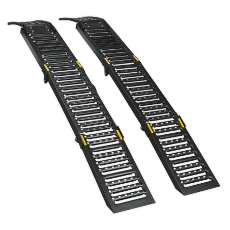 Steel Folding Loading Ramps 500kg Capacity - Pair