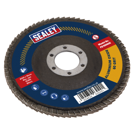 Flap Disc Aluminium Oxide Ø100mm Ø16mm Bore 60Grit