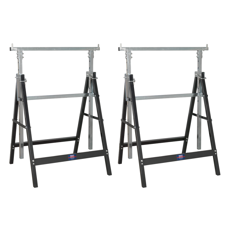 Fold Down Telescopic Trestle 200kg Capacity - Pair