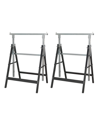 Fold Down Telescopic Trestle 200kg Capacity - Pair